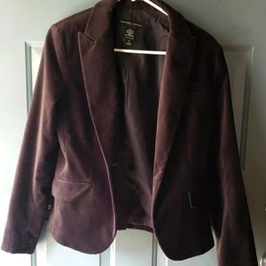 New York and company velvet blazer